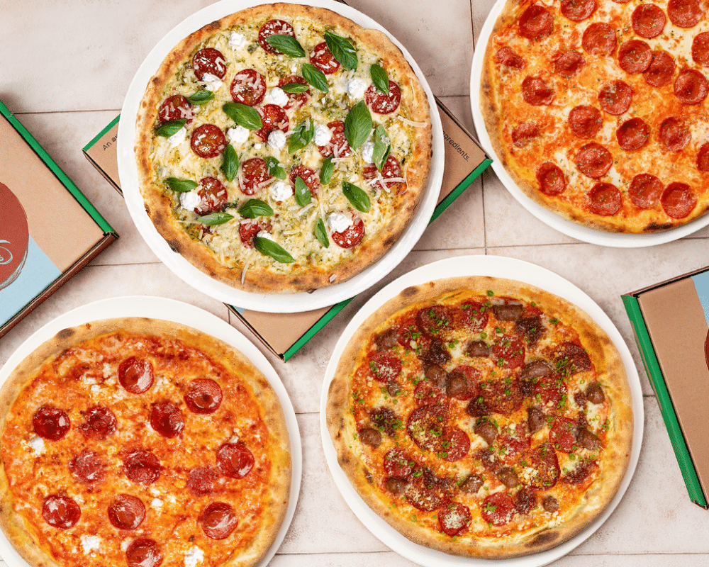 Roni Revolution four pepperoni pizzas from Pizza Di Rocco in the UAE